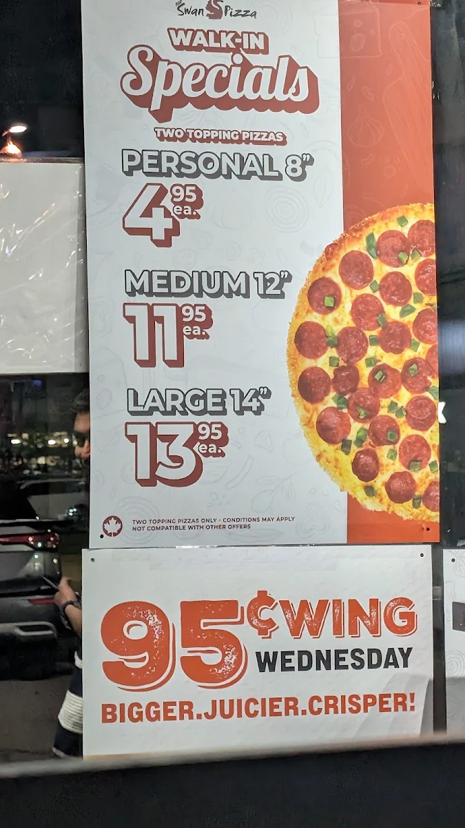 Menu, Red Swan Pizza - Hamilton Centennial Pkwy