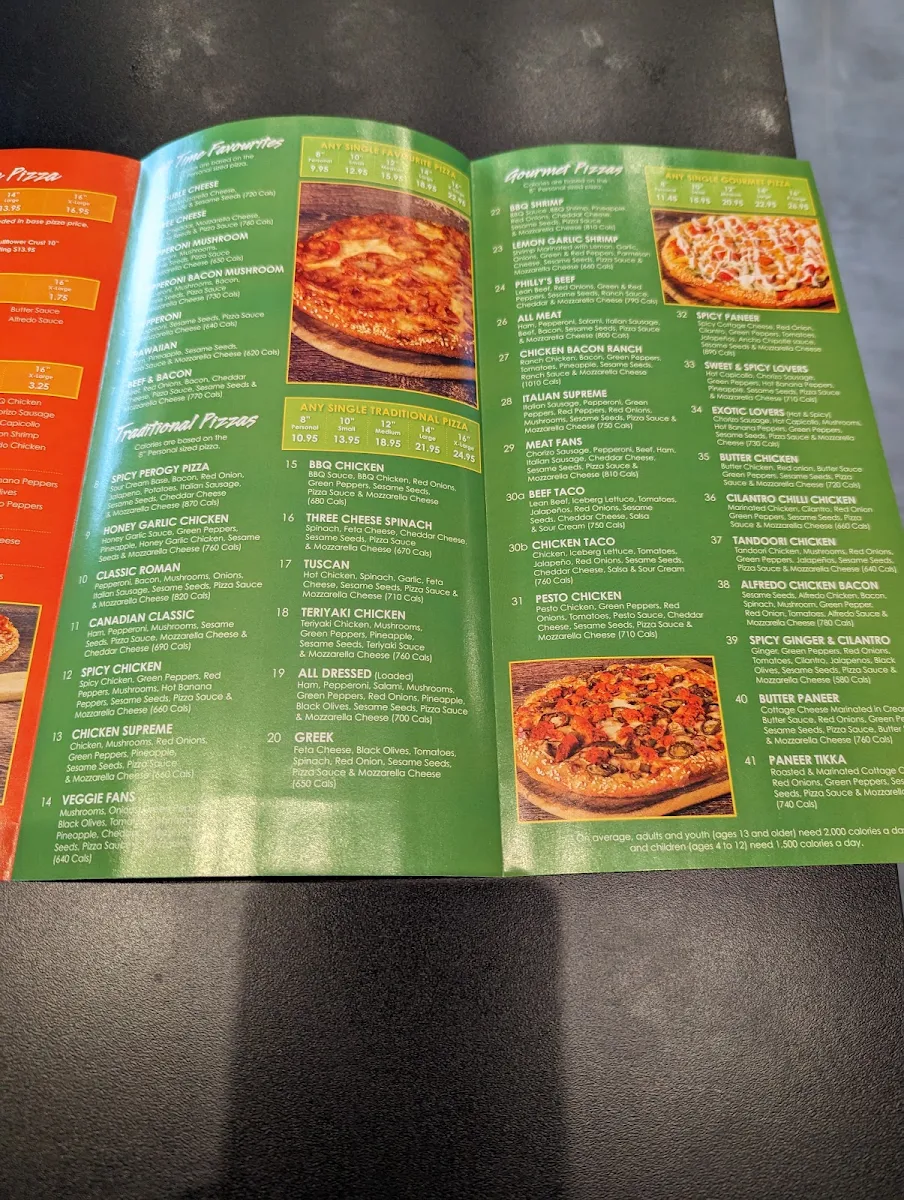 Menu, Red Swan Pizza - Hamilton Centennial Pkwy