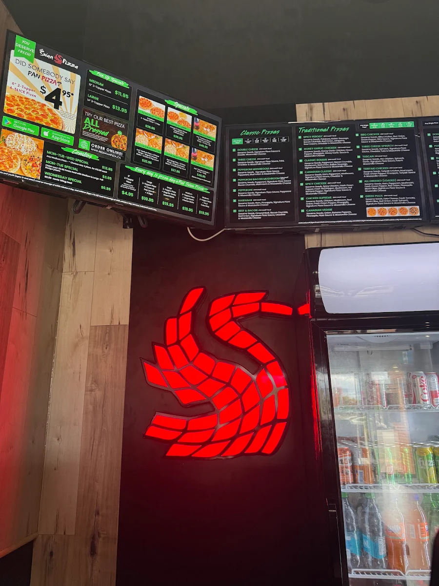 Menu, Red Swan Pizza - Hamilton Centennial Pkwy