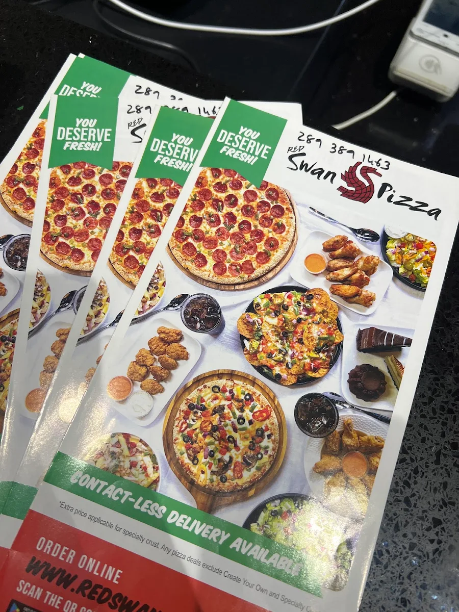 Menu, Red Swan Pizza - Hamilton Centennial Pkwy