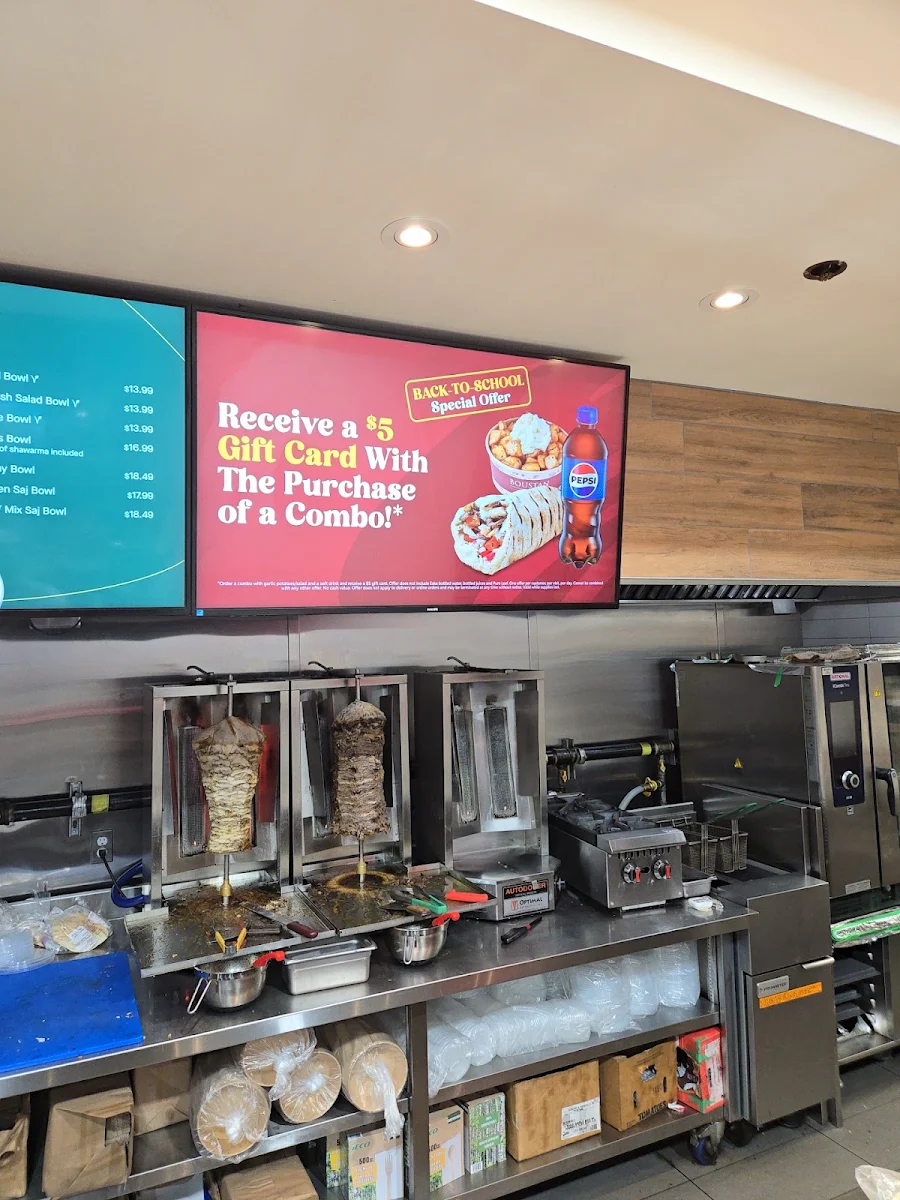 Menu, Boustan Restaurant