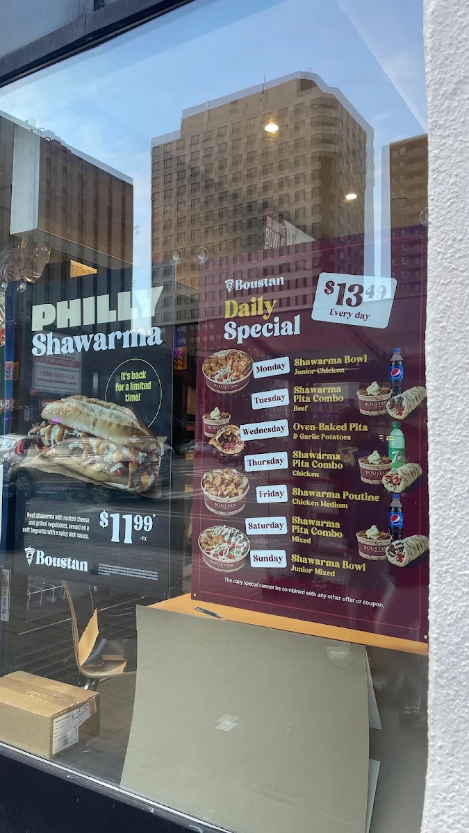 Menu, Boustan Restaurant