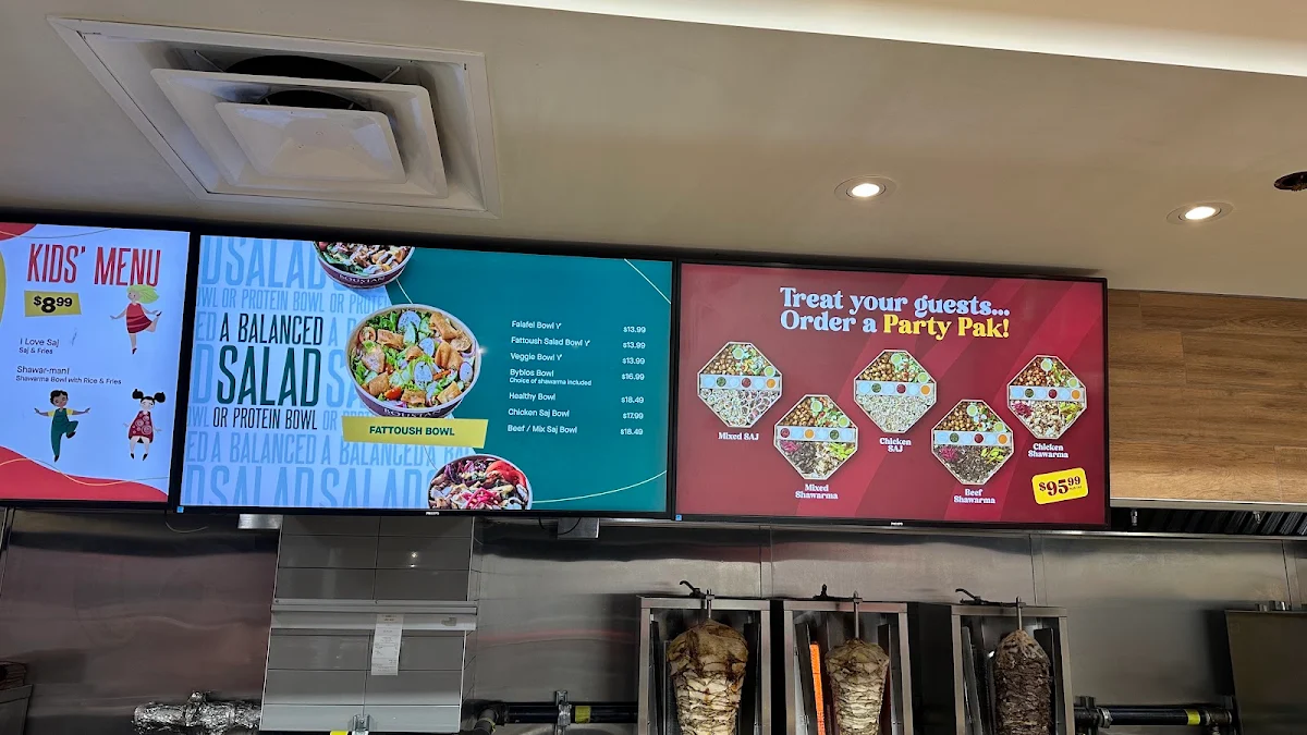 Menu, Boustan Restaurant