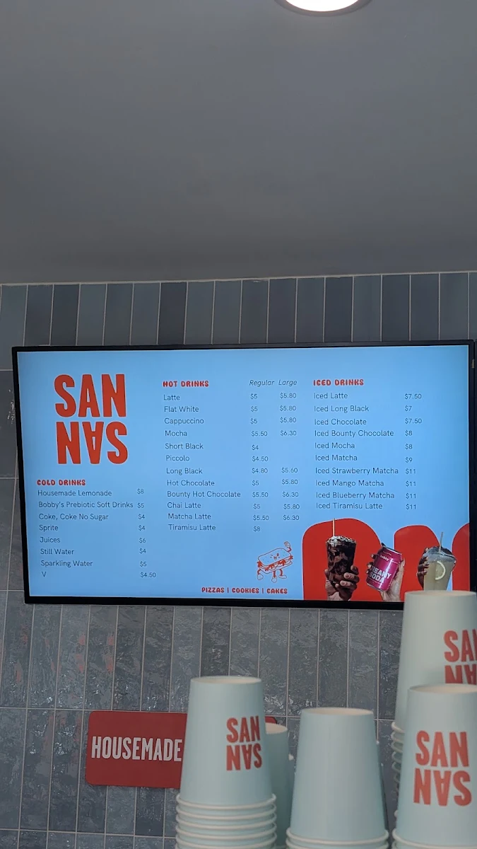Menu, SAN SAN Revesby