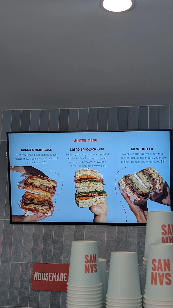 Menu, SAN SAN Revesby
