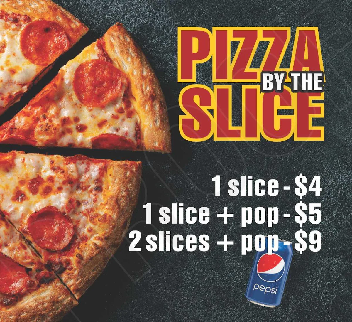 Menu, Canadian Pizza Unlimited & Big Guys Chicken