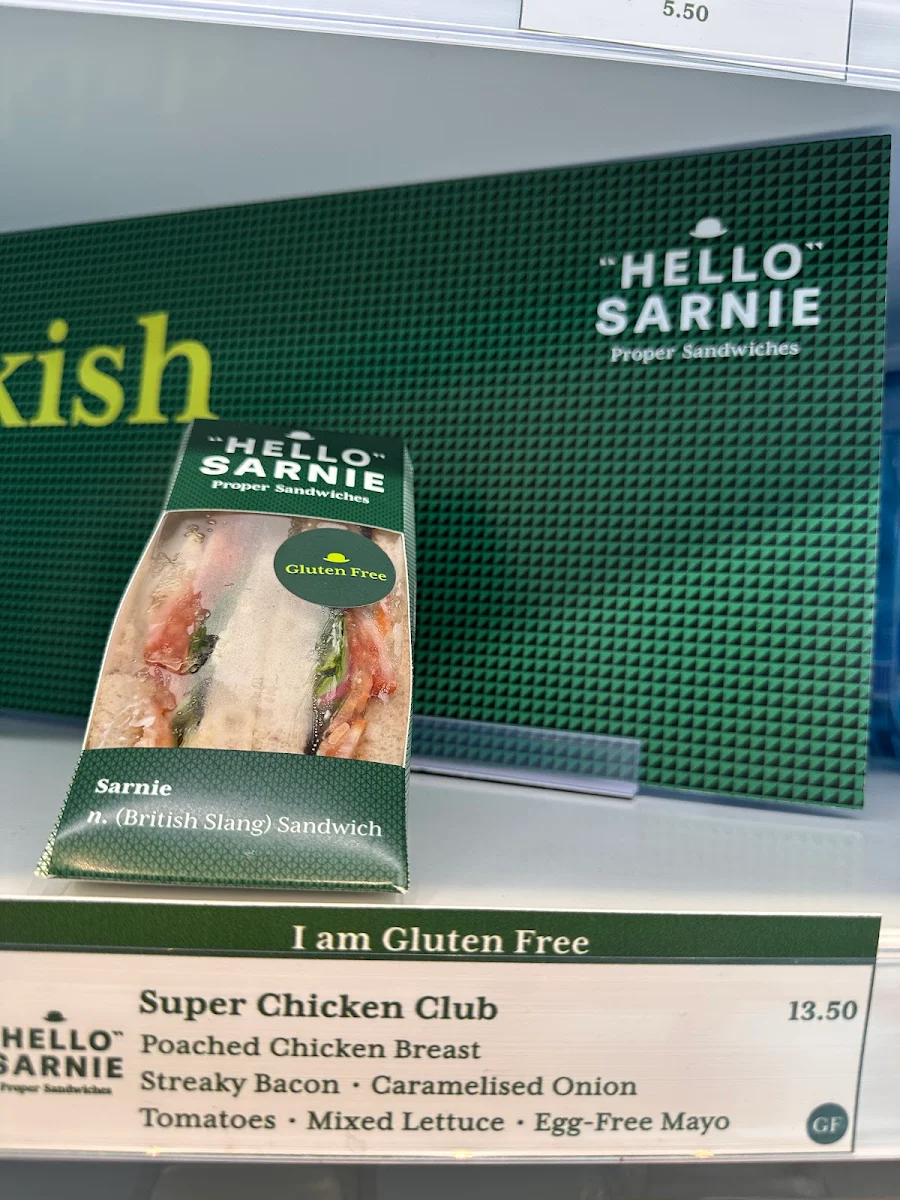 Menu, Hello Sarnie