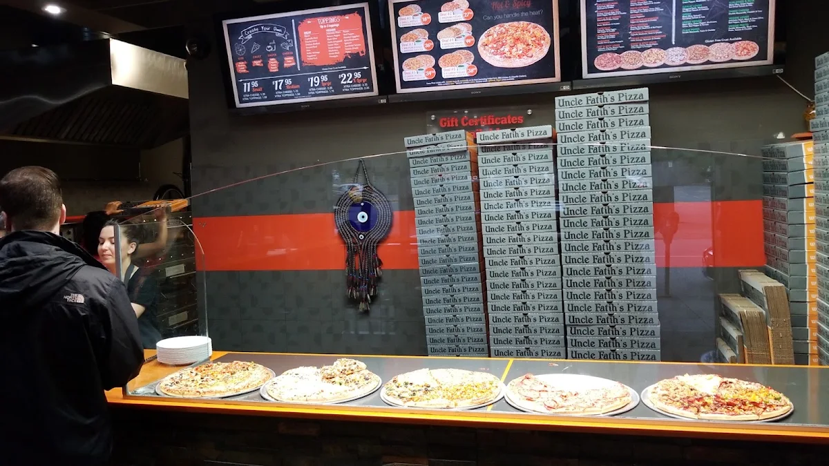 Menu, Uncle Fatih's Pizza - CAMBIE