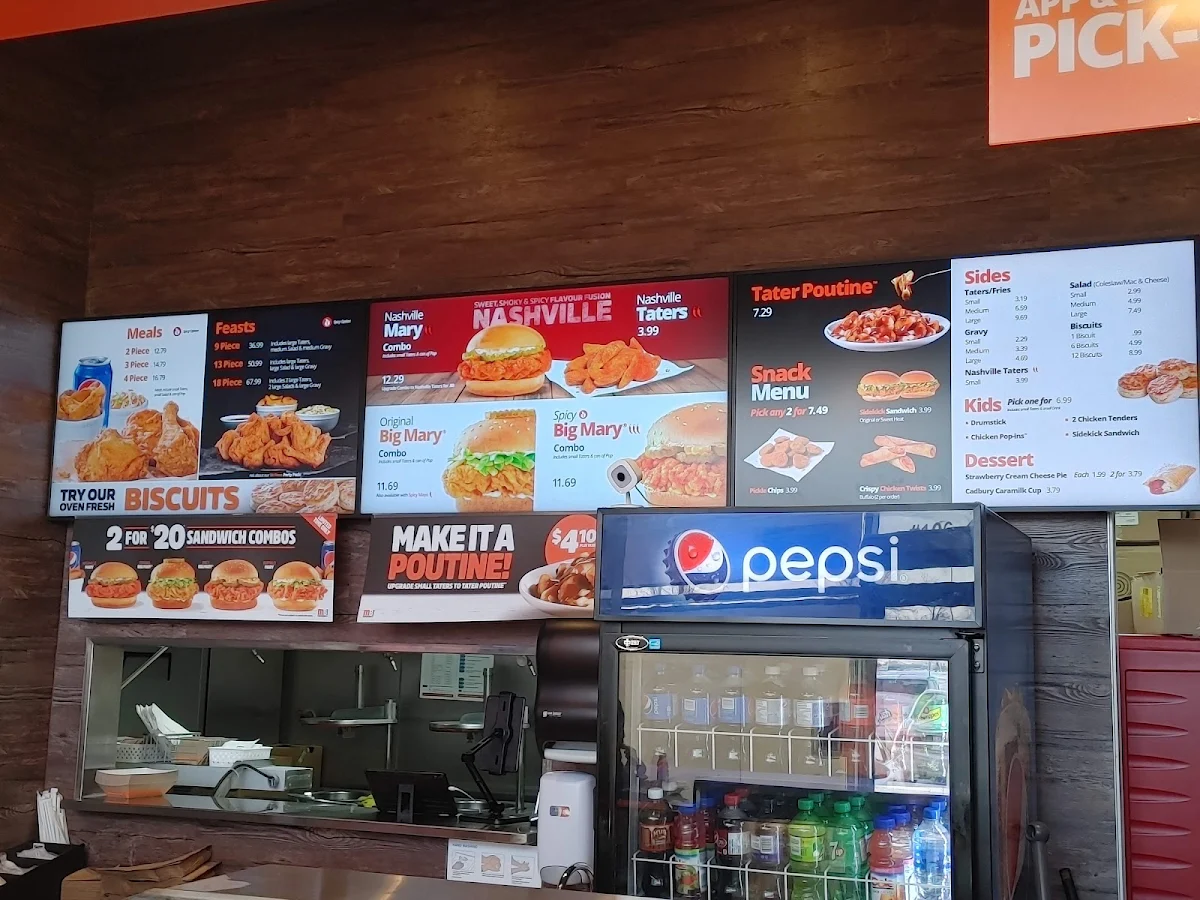 Menu, Mary Brown's Chicken