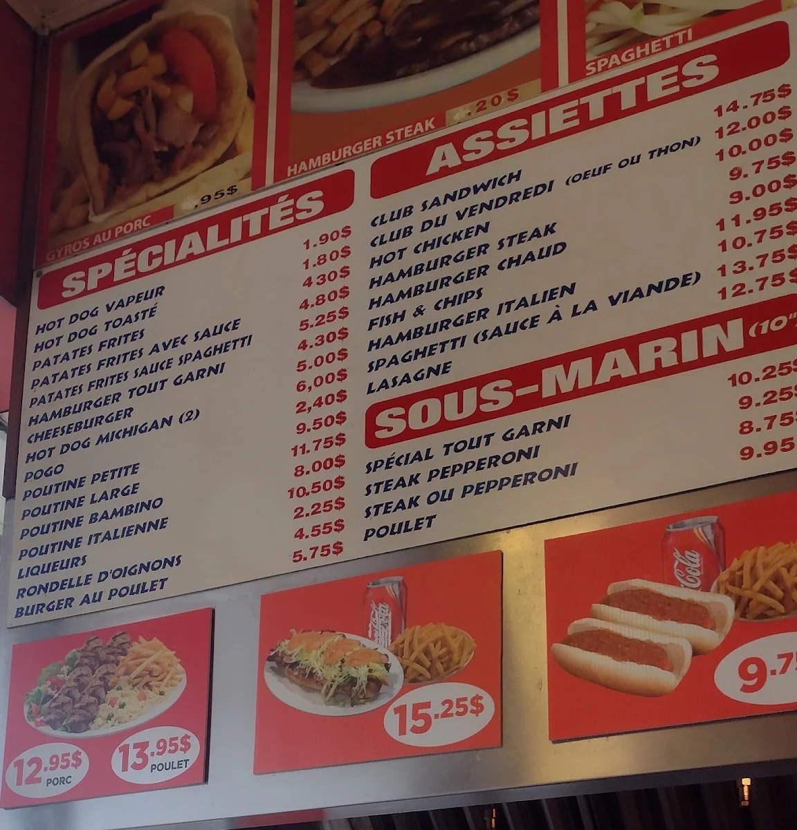 Menu, Nouveau Système Beaubien