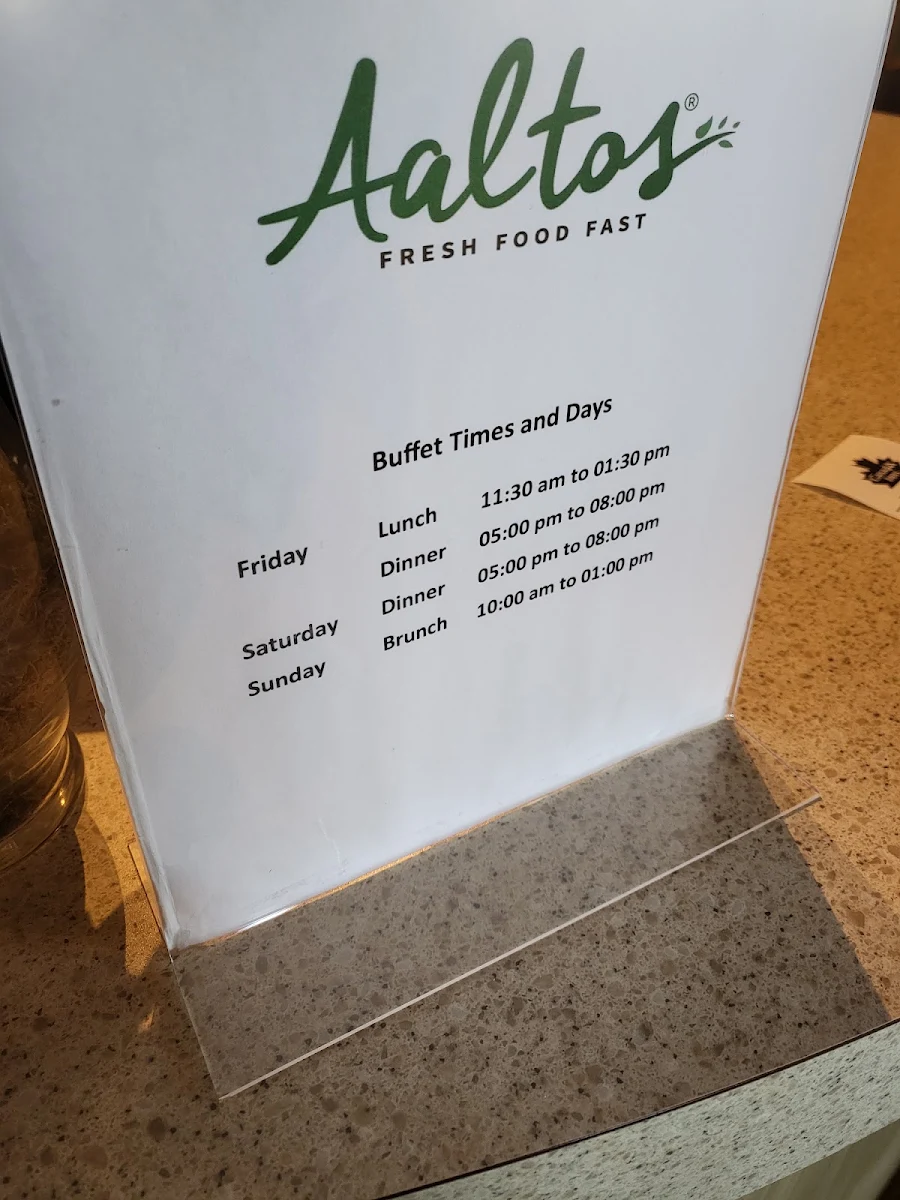 Menu, Aaltos Garden City