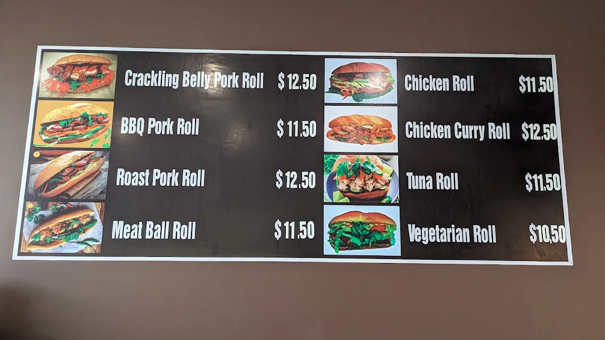 Menu, Pork Rolls Mayfield