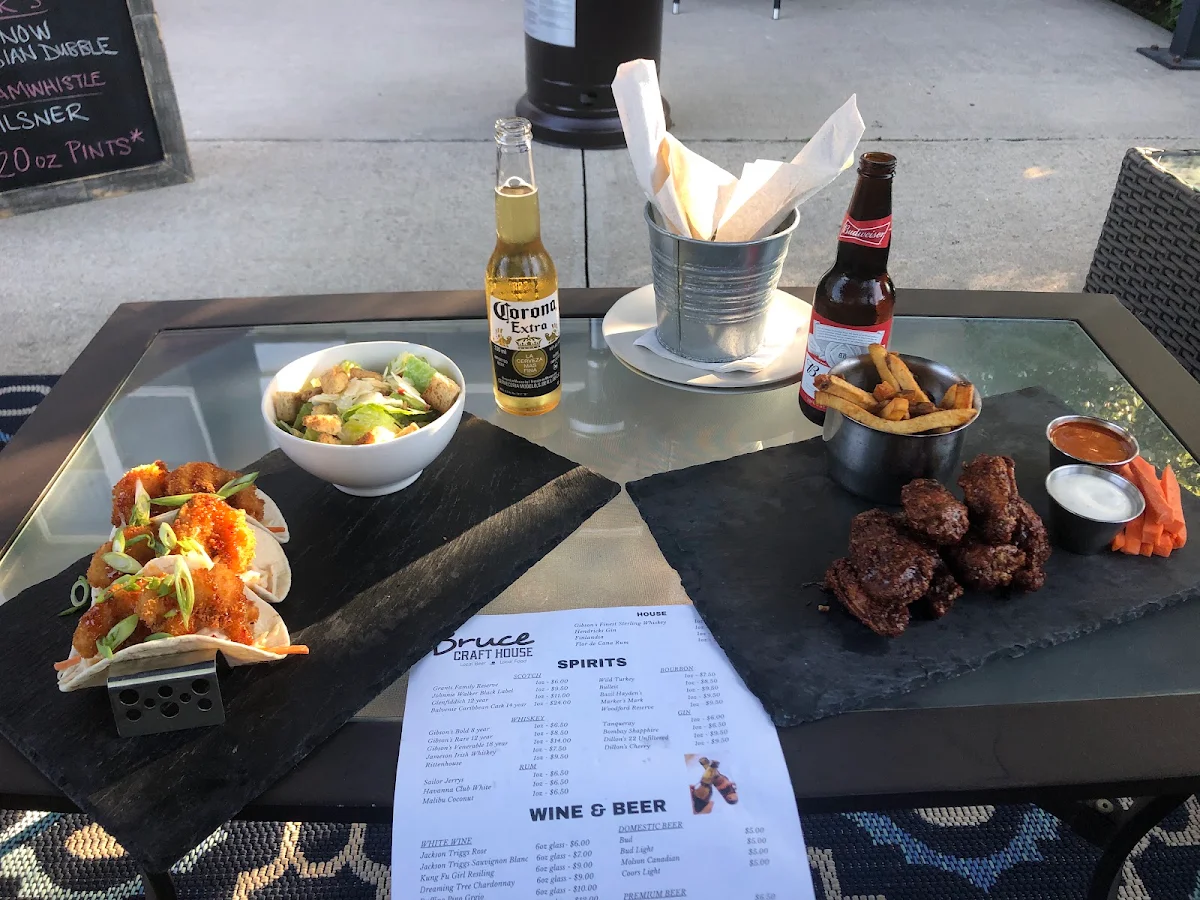 Menu, The Bruce Craft House