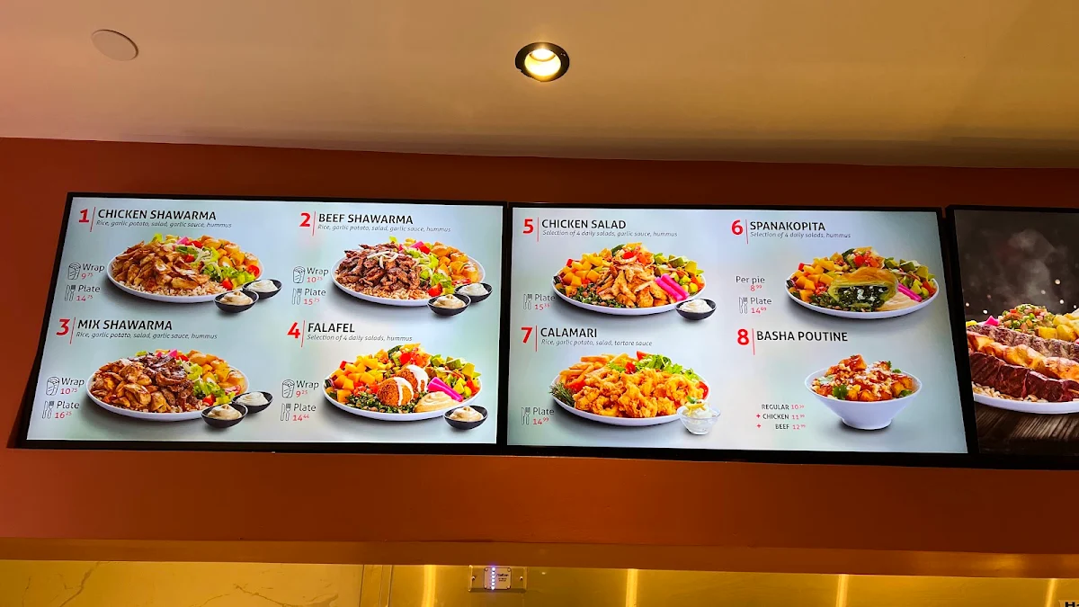 Menu, BASHA Metrotown