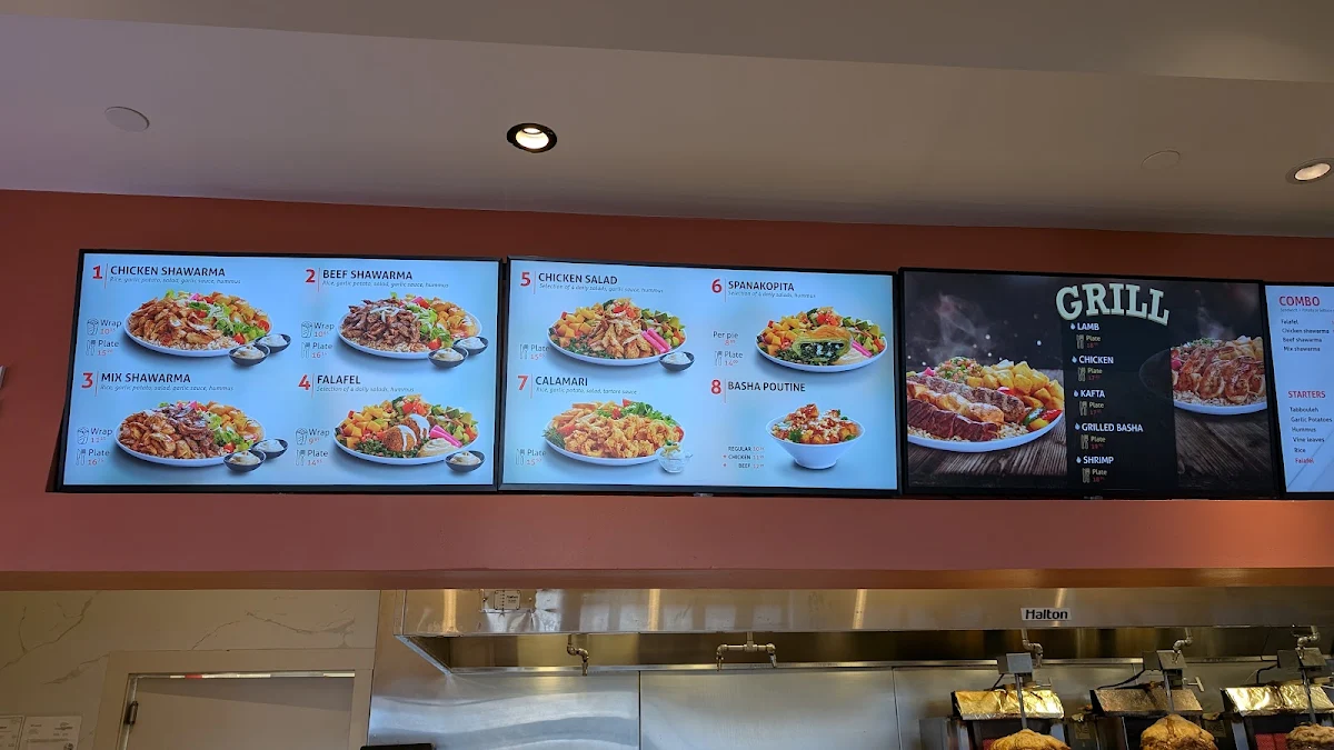 Menu, BASHA Metrotown