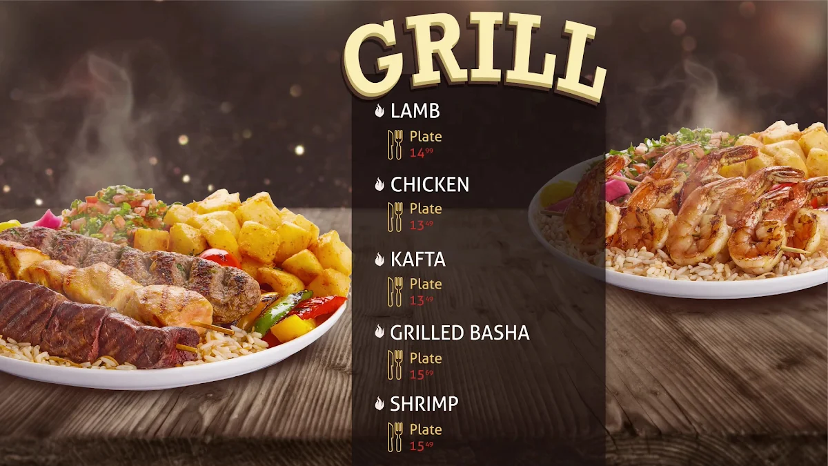 Menu, BASHA Metrotown
