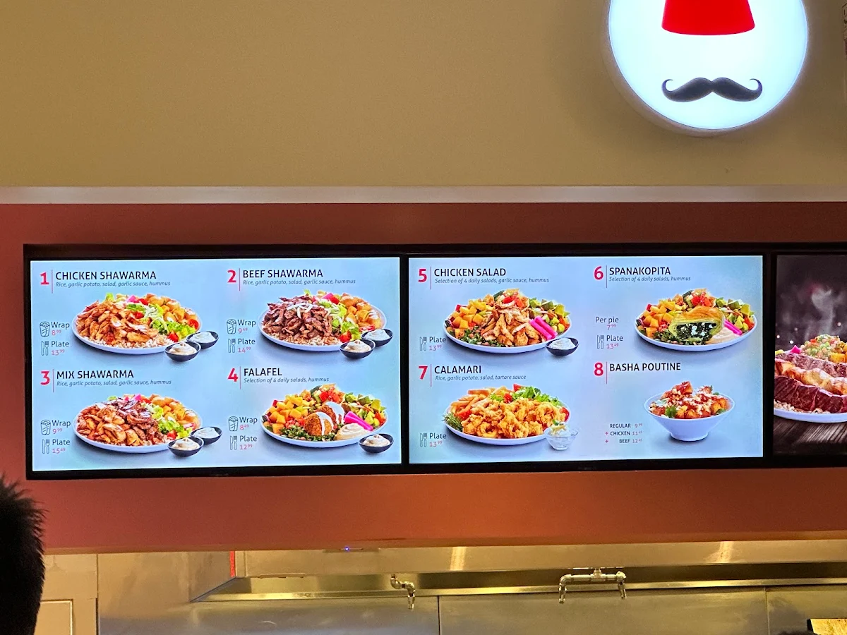 Menu, BASHA Metrotown