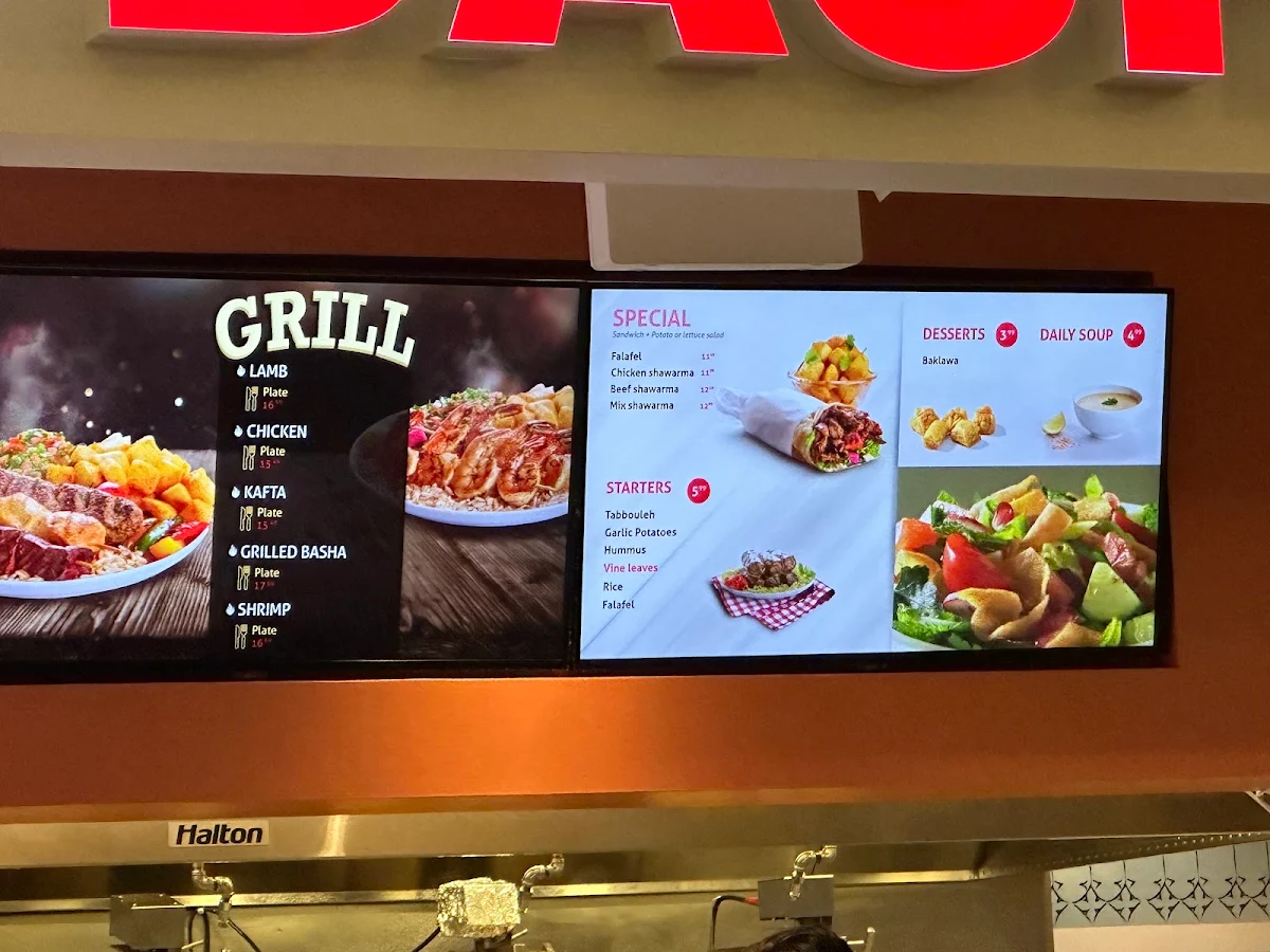 Menu, BASHA Metrotown