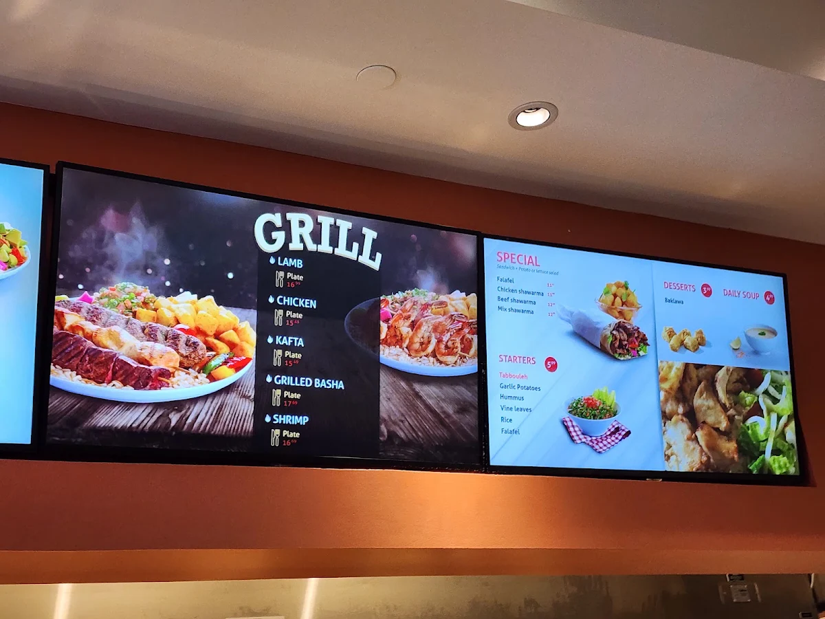 Menu, BASHA Metrotown