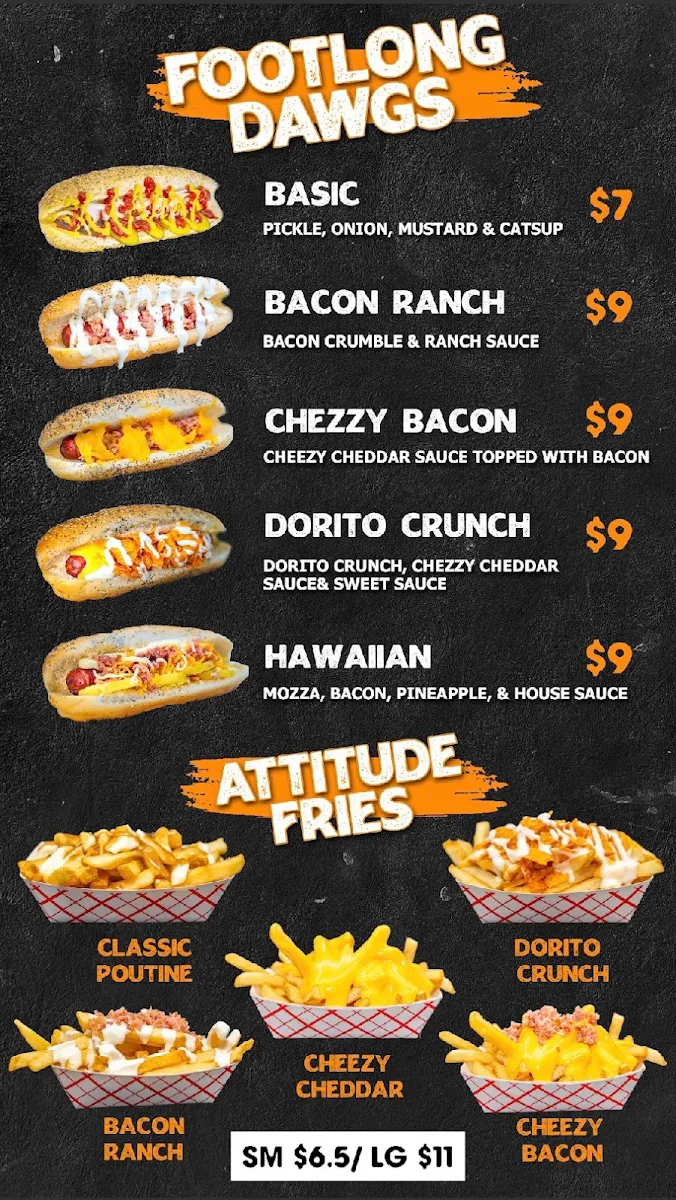 Menu, Marco’s Famous