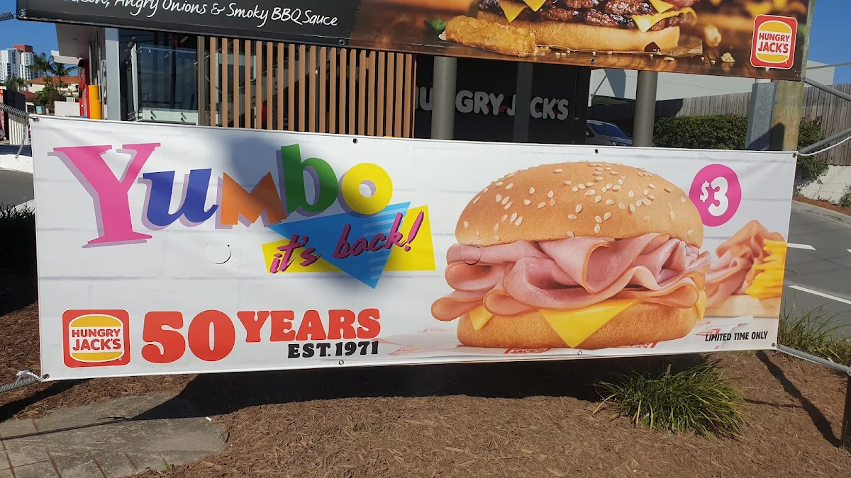 Menu, Hungry Jack's Burgers Southport