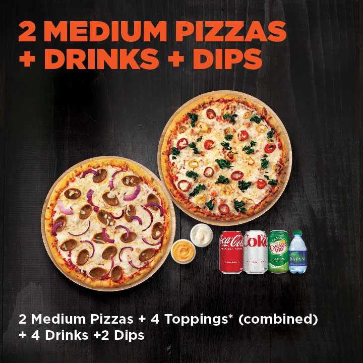 Menu, Pizza Pizza