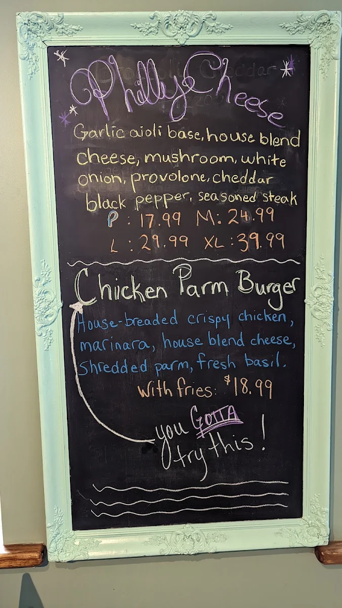 Menu, Iron Forge Pizza