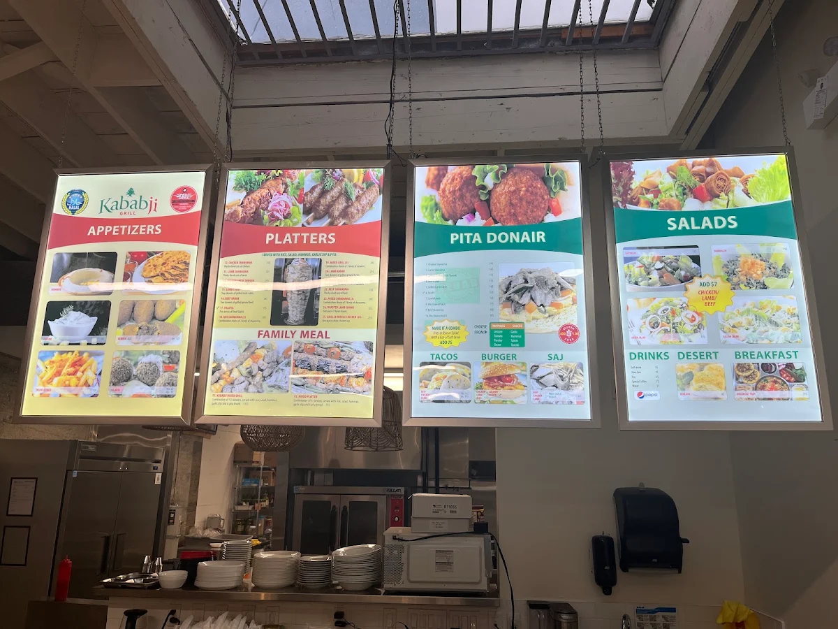 Menu, Kababji Grill