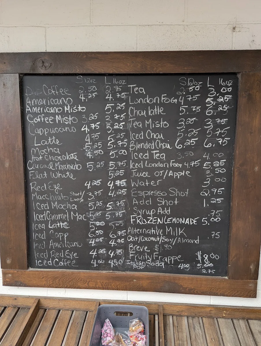 Menu, Junction 3 Coffee House