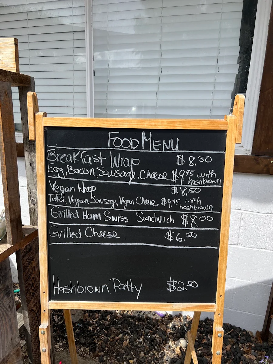 Menu, Junction 3 Coffee House