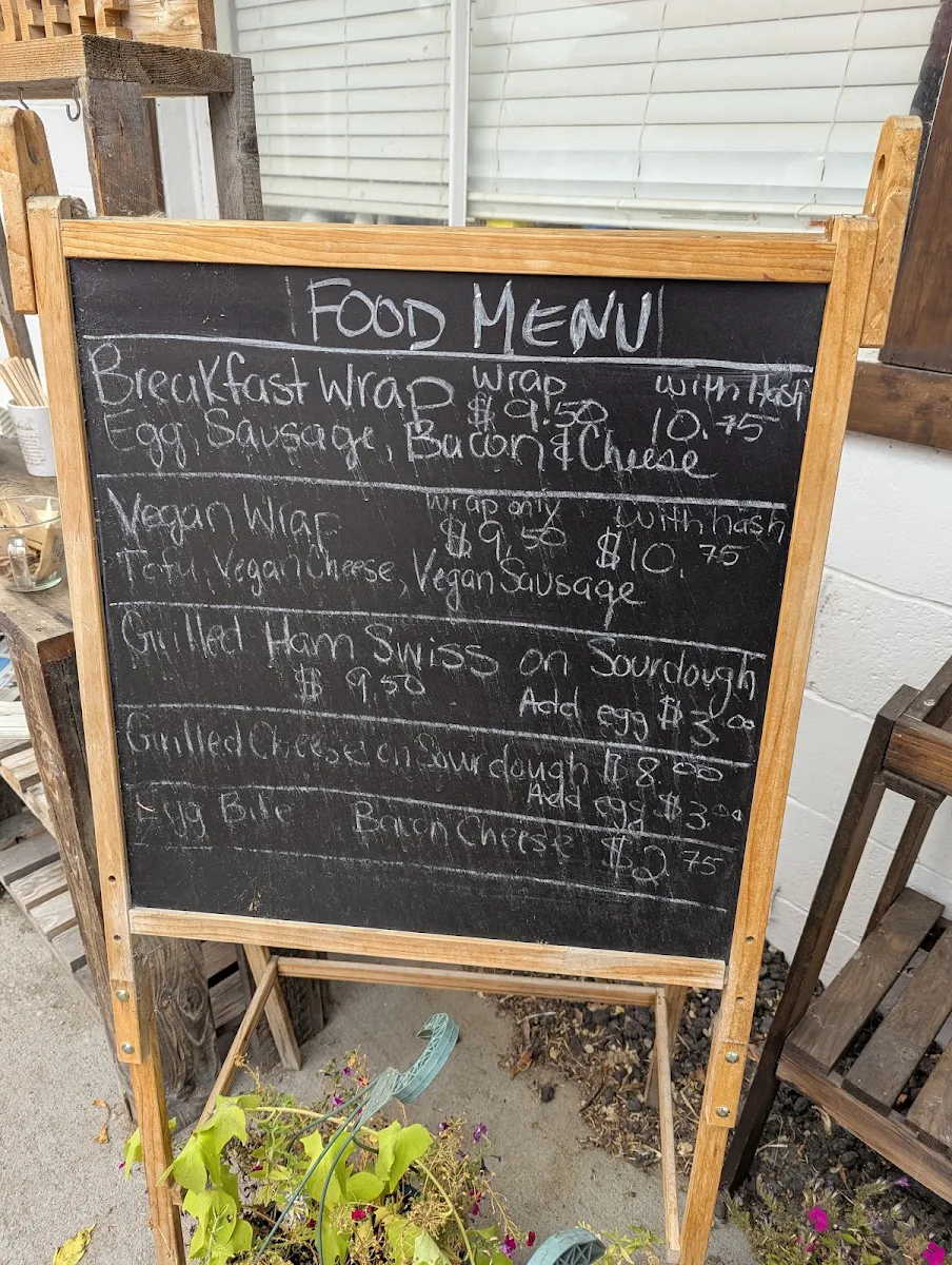 Menu, Junction 3 Coffee House