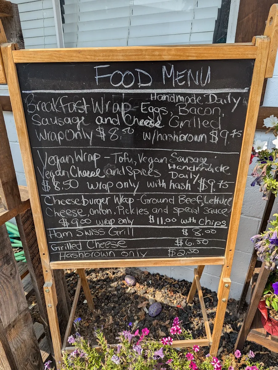 Menu, Junction 3 Coffee House