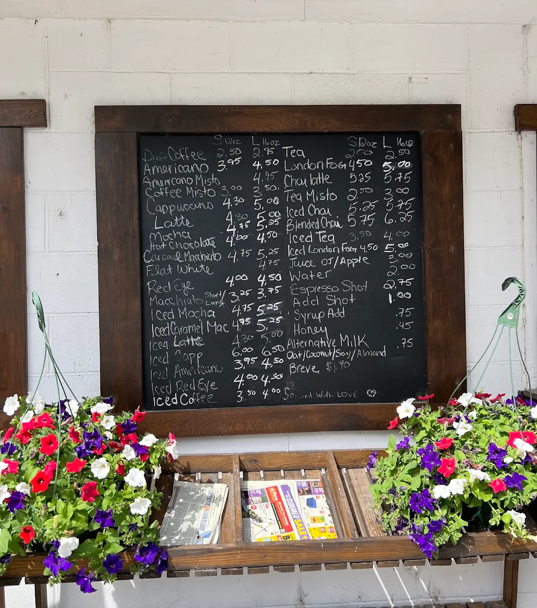 Menu, Junction 3 Coffee House