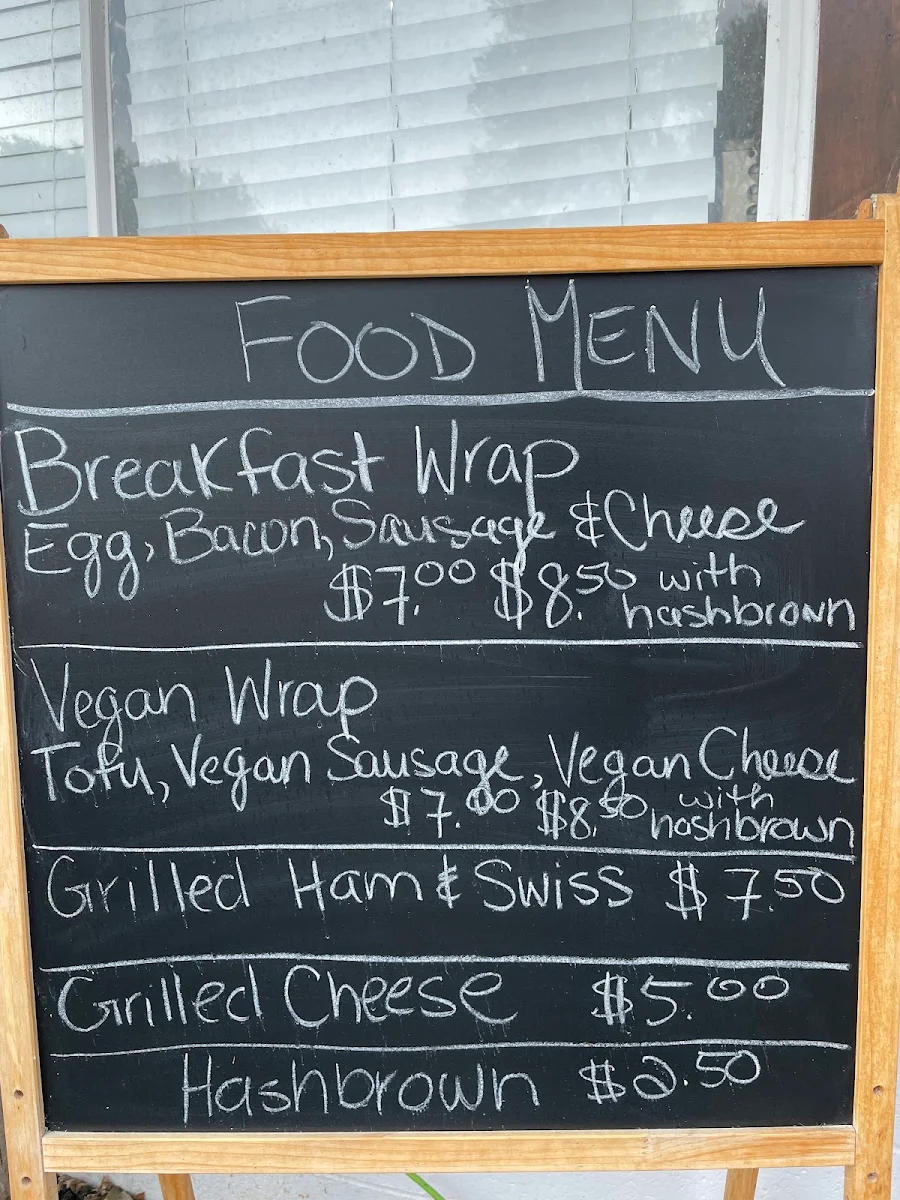 Menu, Junction 3 Coffee House