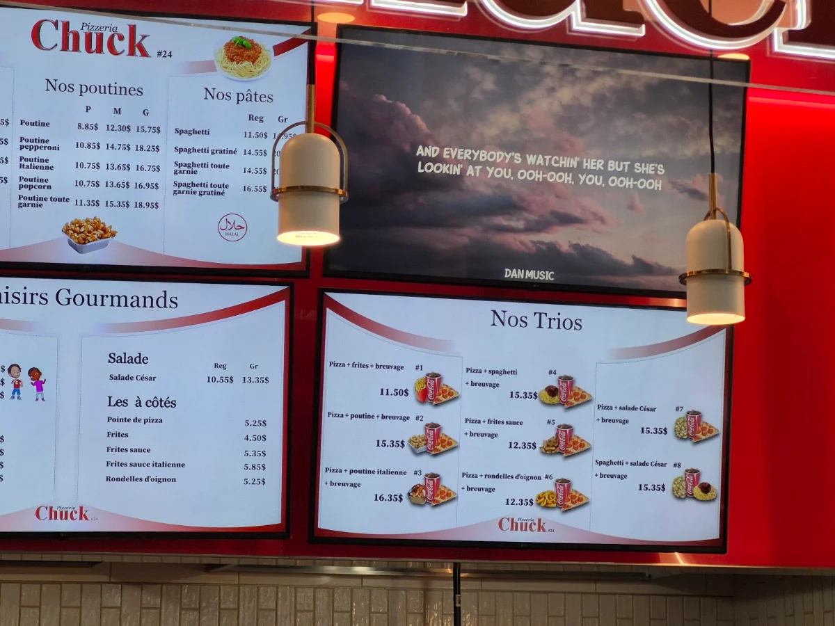 Menu, Pizzeria Chuck 24