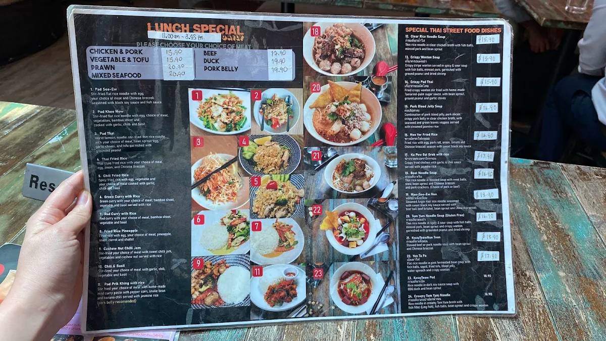 Menu, @Bangkok