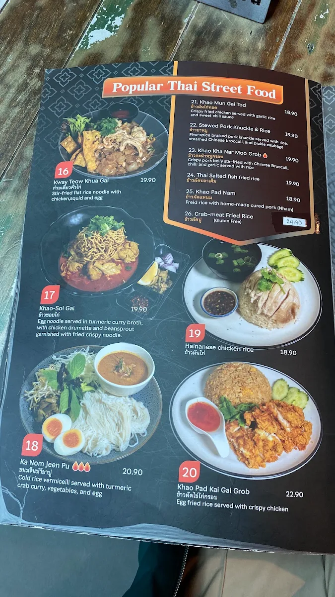 Menu, @Bangkok