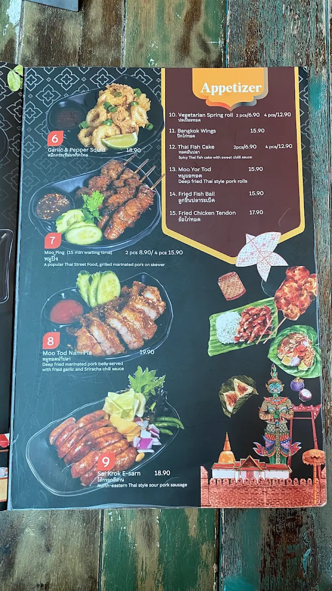 Menu, @Bangkok