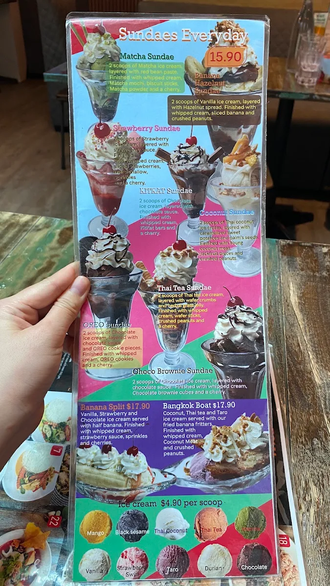 Menu, @Bangkok