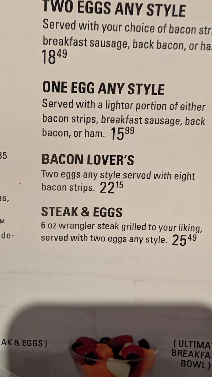Menu, Smitty's Restaurant & Lounge - Cranbrook