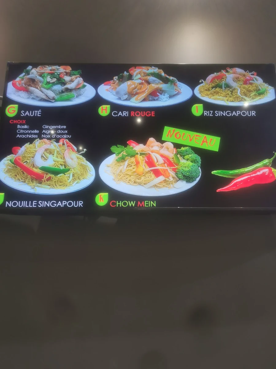 Menu, Thaï Mix Repentigny