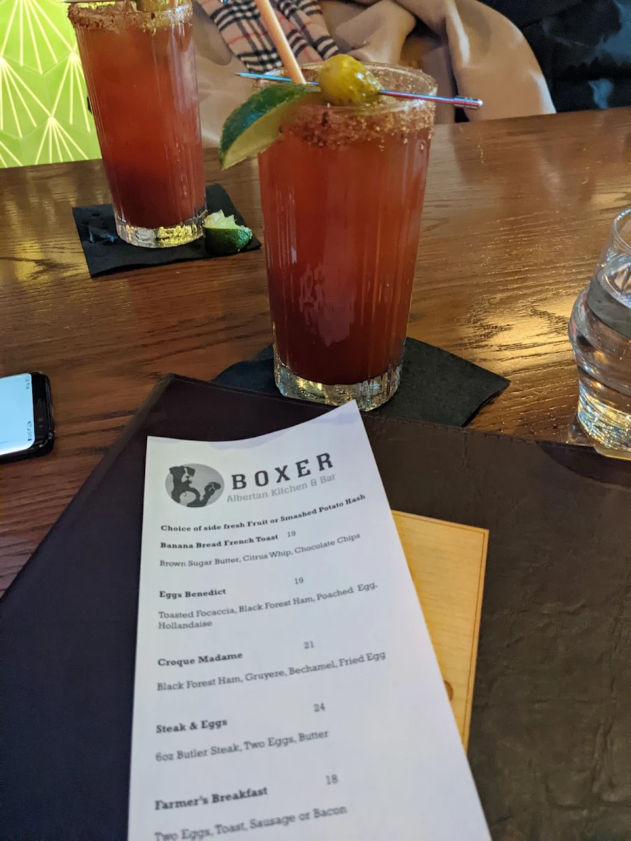 Menu, Boxer - Albertan Kitchen & Bar