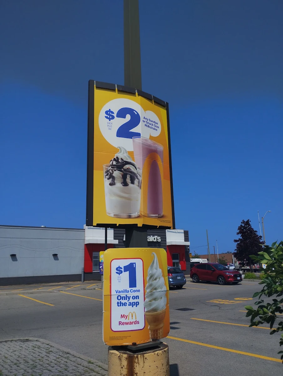 Menu, McDonald's