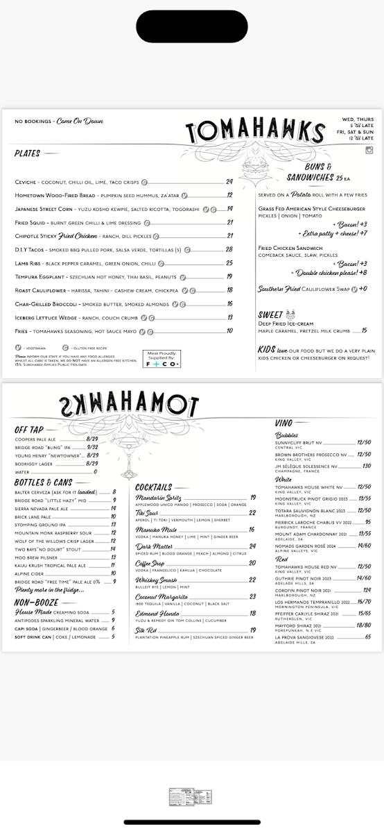 Menu photo 1