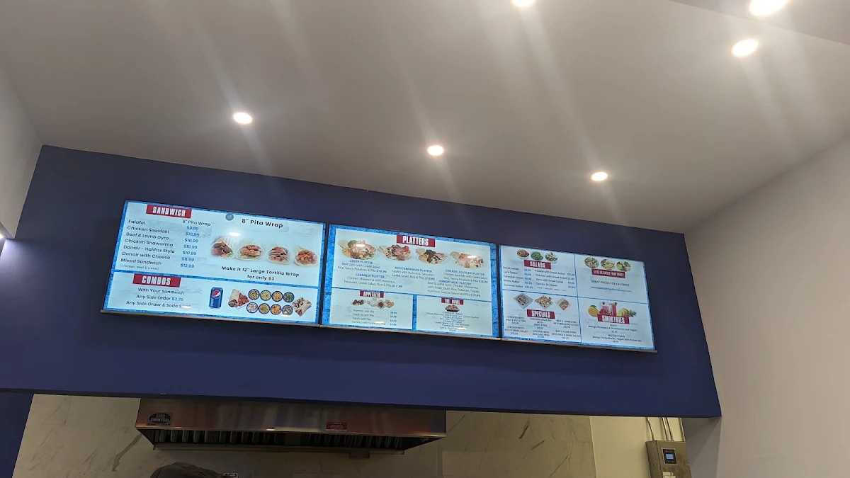 Menu, Taste of Mediterranean