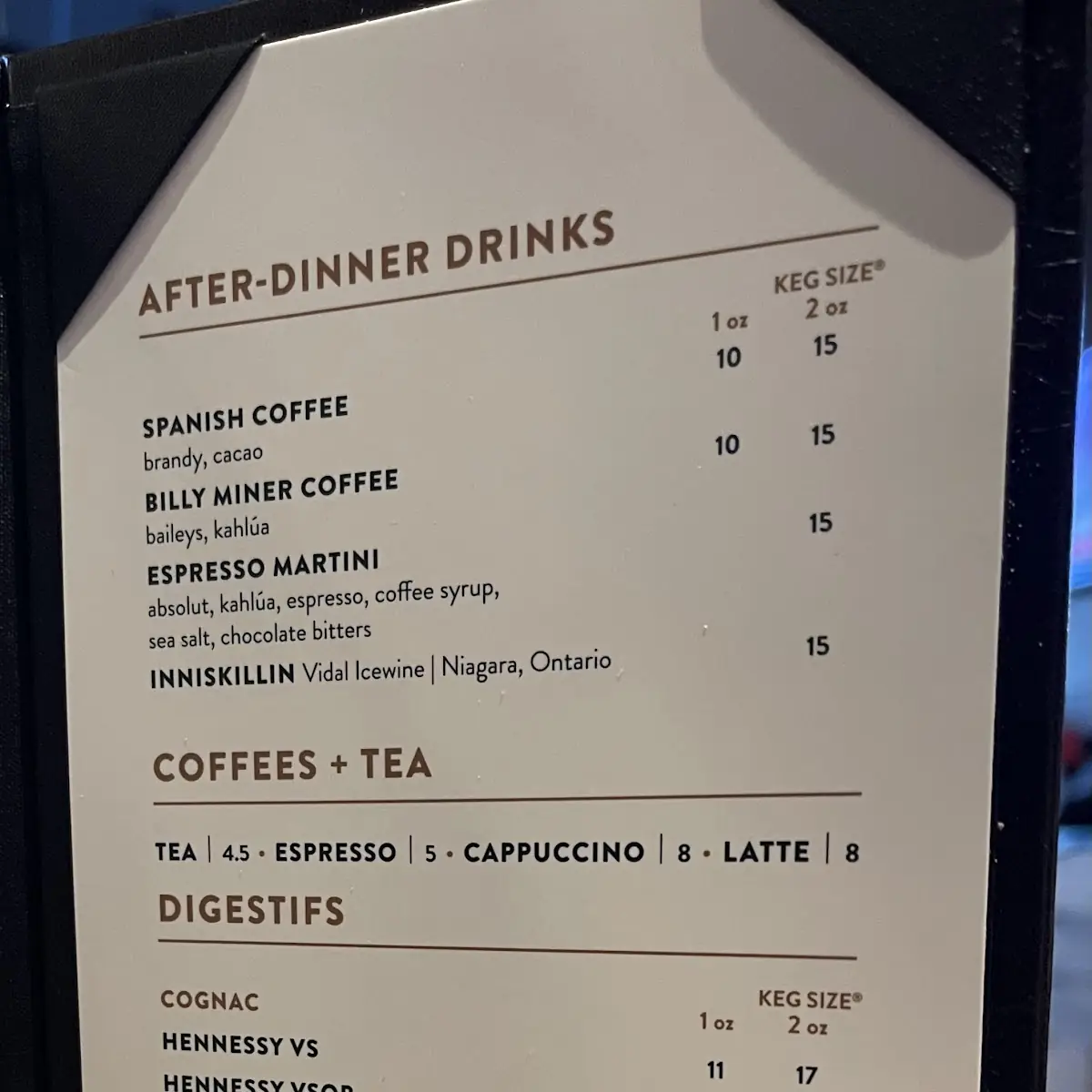 Menu, The Keg Steakhouse + Bar - Niagara Falls - Fallsview Blvd.