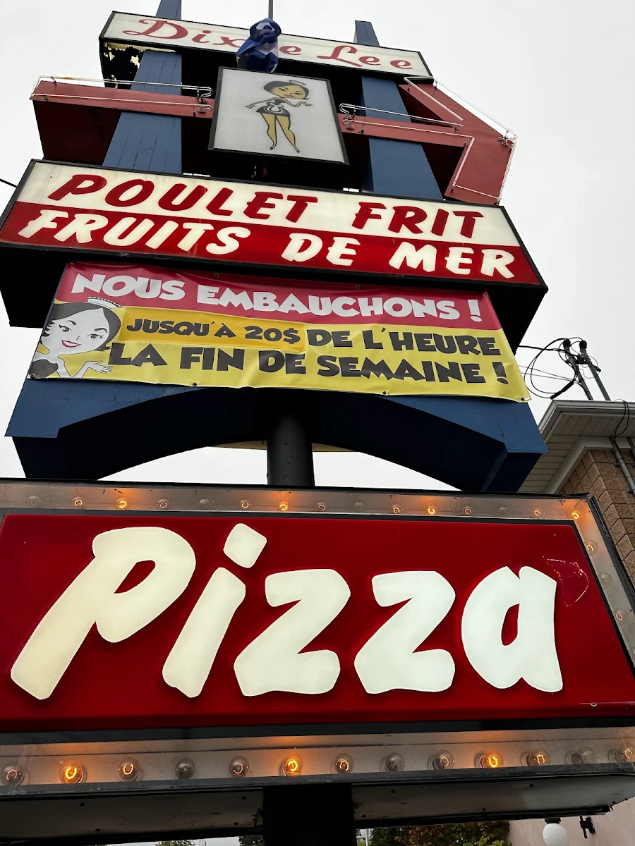 Menu, Dixie Lee Take-Out