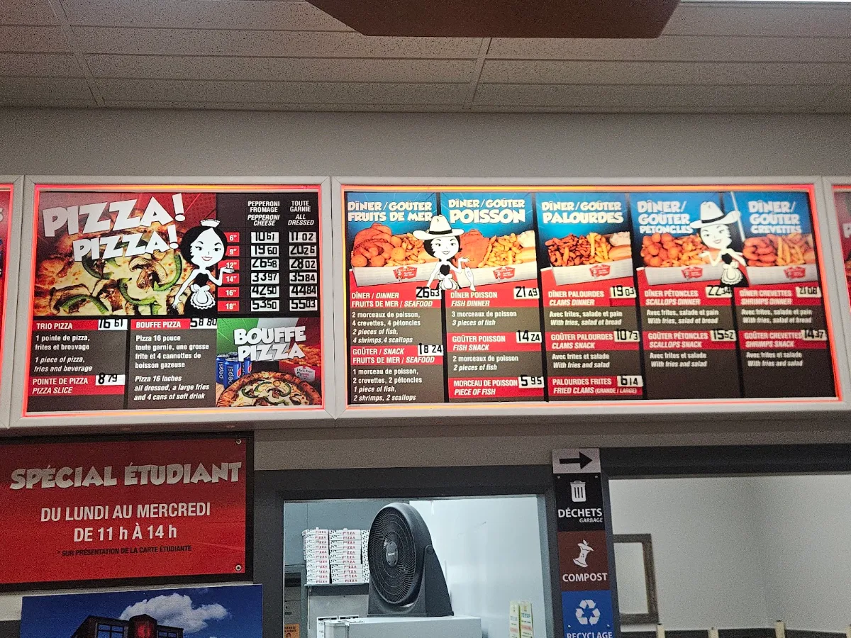 Menu, Dixie Lee Take-Out