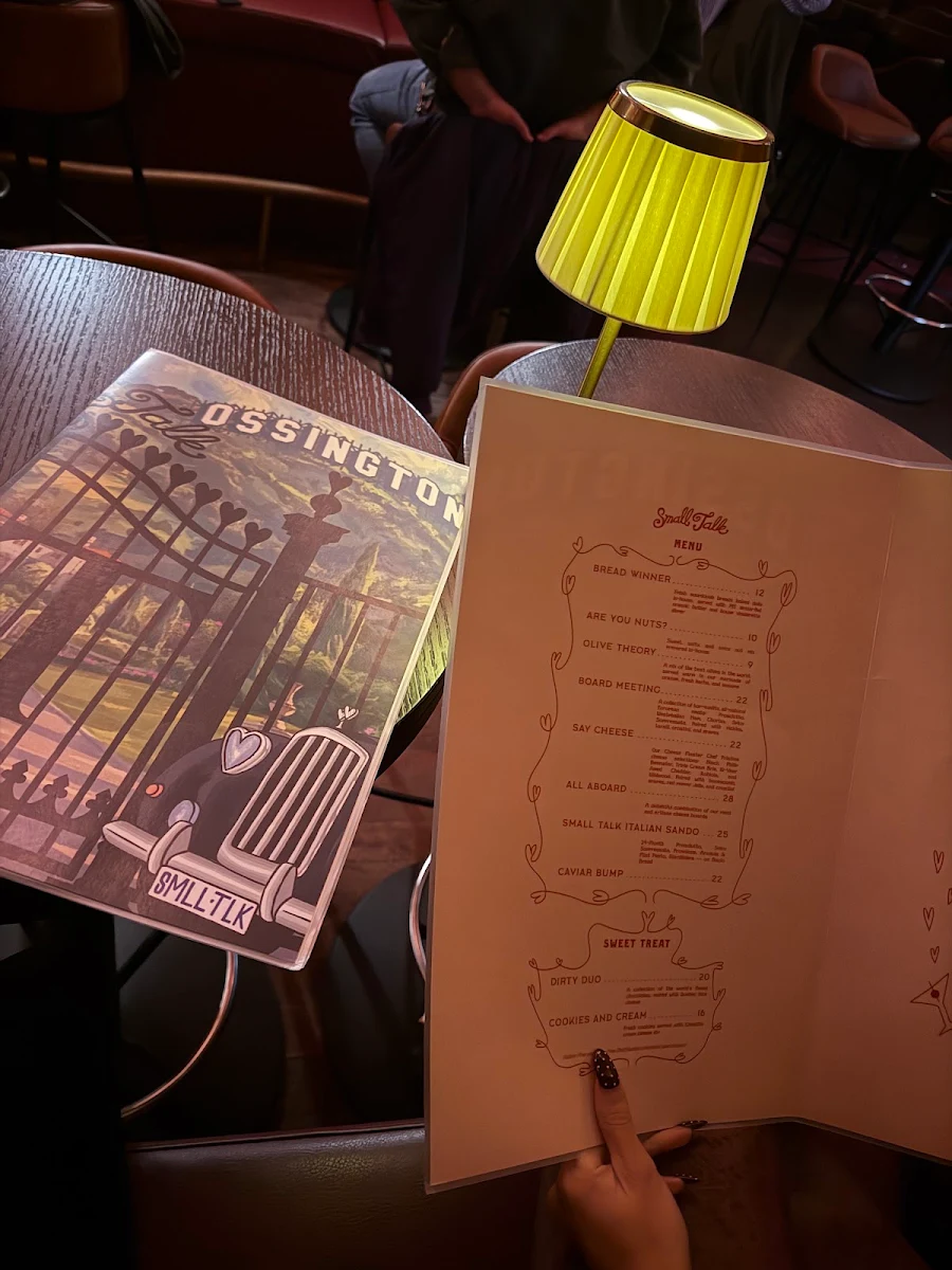 Menu, Small Talk