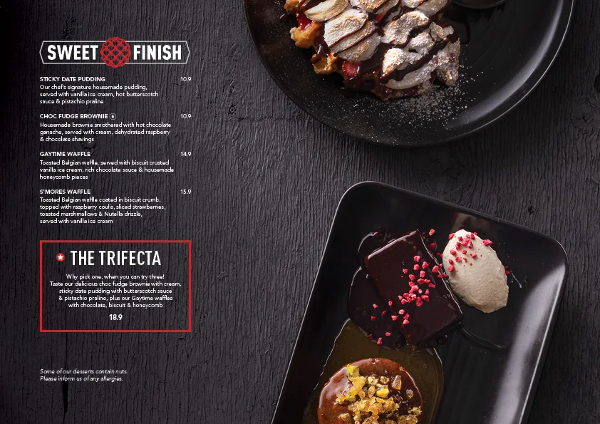 Menu, The Sporting Globe Bar & Grill Robina